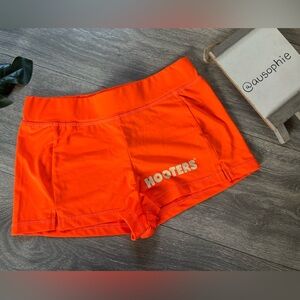 Authentic Hooters Vibrant Orange Uniform Shorts. Size XS